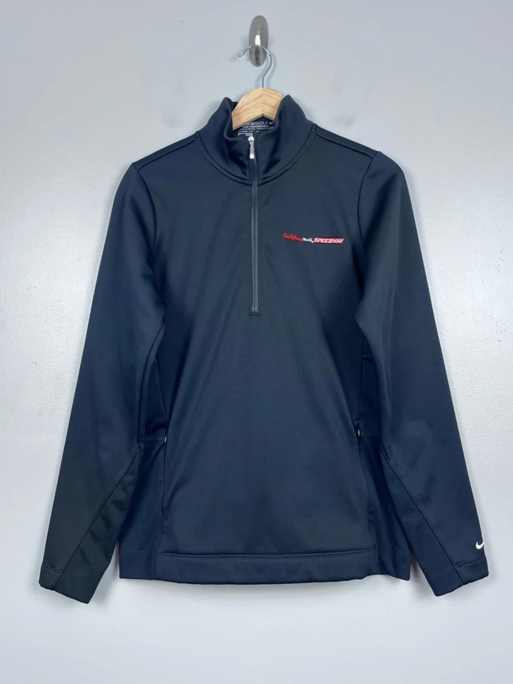 Nike Golf Women's Tour Performance 1/4 Zip with WDW Speedway Logo Size L; Disney